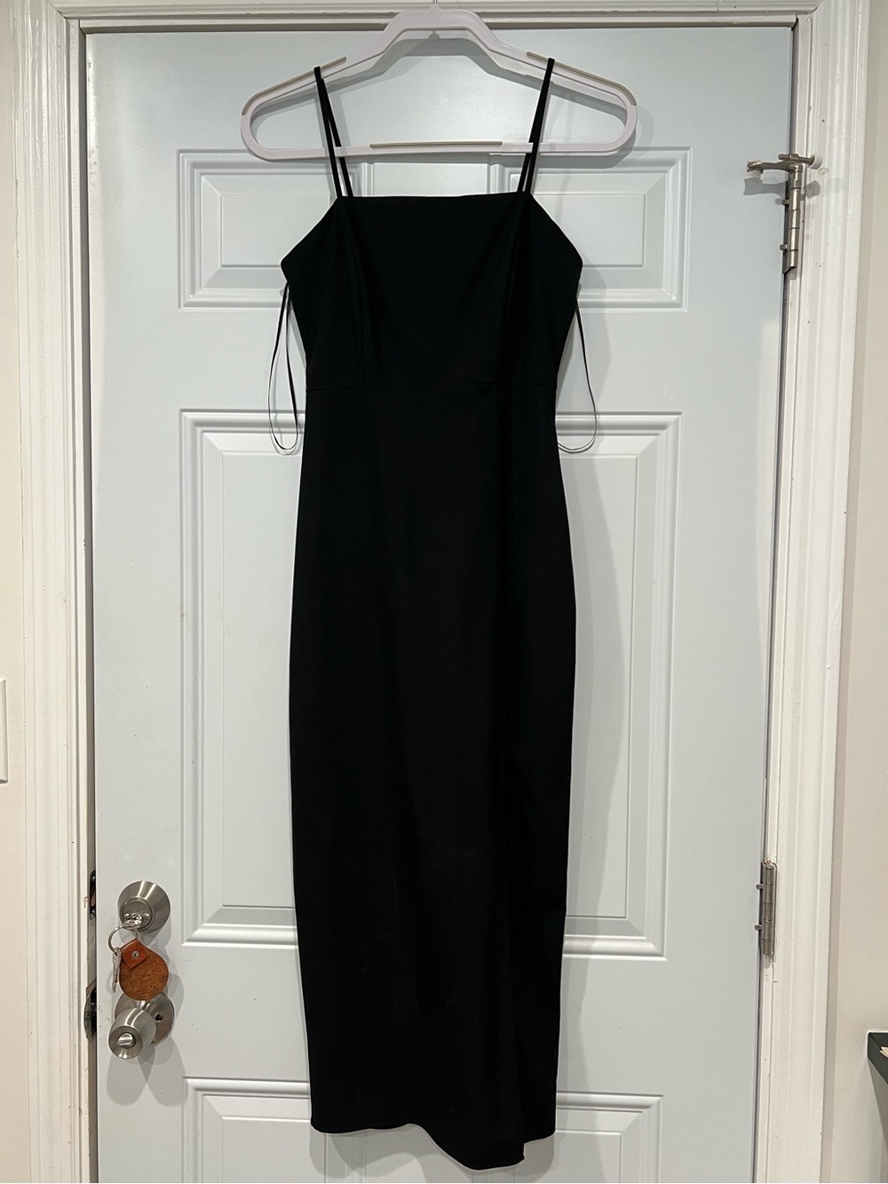 Black Zara midi dress